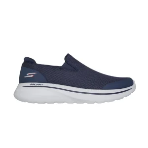 خرید و قیمت کفش بدون بند سرمه‌ای مردانه اسکچرز اصل مدل 217074 NVY Relaxed Fit: GO WALK Arch Fit N-Joy - Talen از کایانا اسپرتس