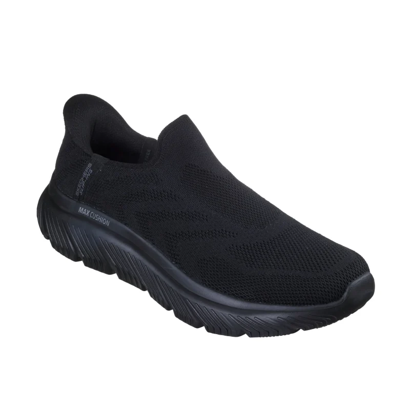 خرید کفش بدون بند مشکی مردانه اسکچرز مدل 217131 BBK Slip-ins: Go Walk Max Cushioning Hyper Burst - Faber از کایانا اسپرتس